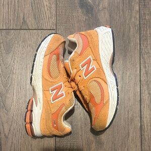 New Balance Kids' 2002r Vibrant Orange Sneakers